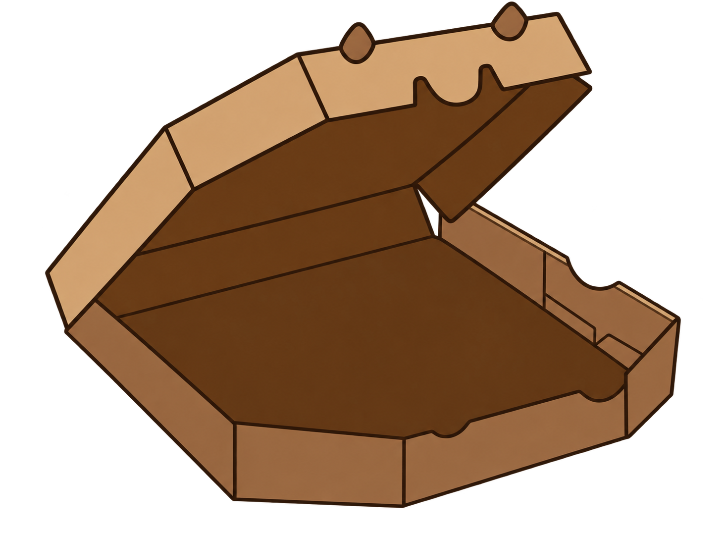 Pizza box illustration