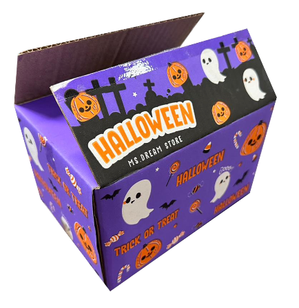 Custom printed Halloween-themed box